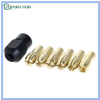 Set 1 Đầu Kẹp Mũi Khoan Bằng Đồng 1.0 / 1.6 / 2.0 / 2.4 / 3.0 / 3.2 + Check M8X0.75