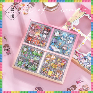 Set 100 miếng dán hình maruko dễ thương trang trí sổ tay