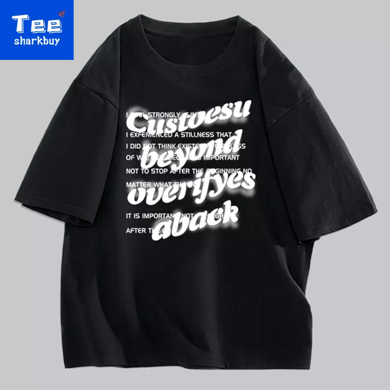 Áo thun nam TEESHARKBUY 100% cotton tay ngắn size lớn S-3XL nhiều màu tùy chọn