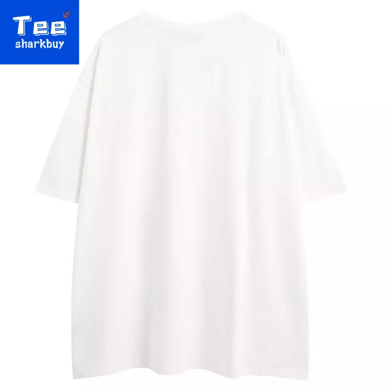Áo thun nam ngắn tay Unisex T-shirt 100% cotton Plus Size Đen/Trắng M-3XL