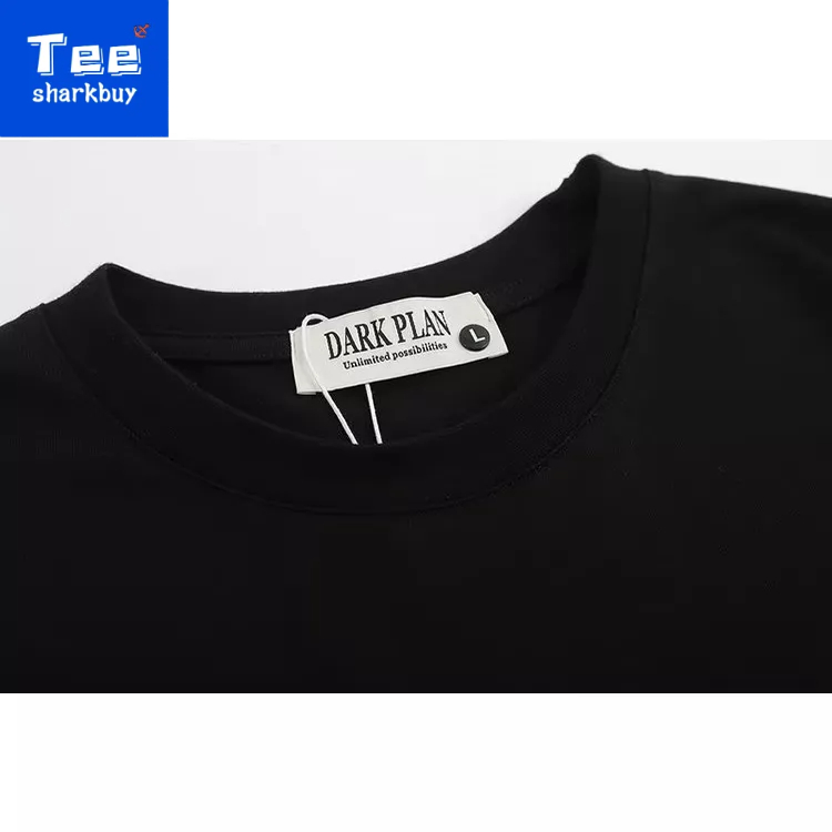 Áo thun nam ngắn tay Unisex T-shirt 100% cotton Plus Size Đen/Trắng M-3XL