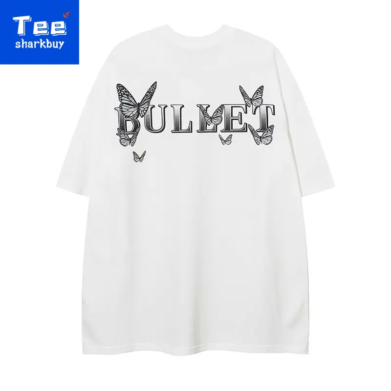 Áo thun unisex TEESHARKBUY 100% cotton ngắn tay plus size M-3XL