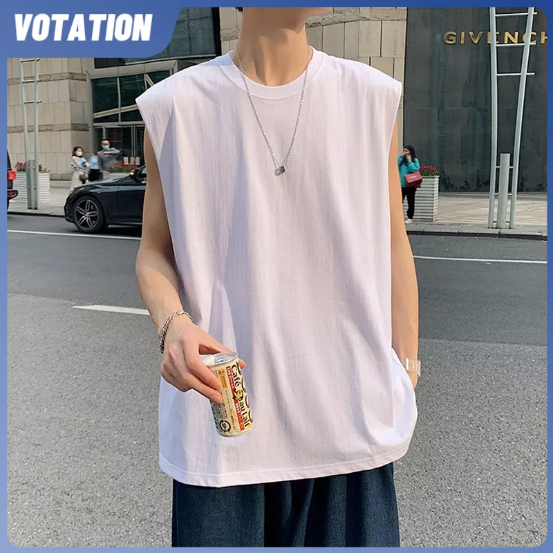 Áo ba lỗ nam sát nách form rộng vải thun cotton mềm mịn thoáng mát unisex big size Áo tank top nam nữ cao cấp HZFMC3431