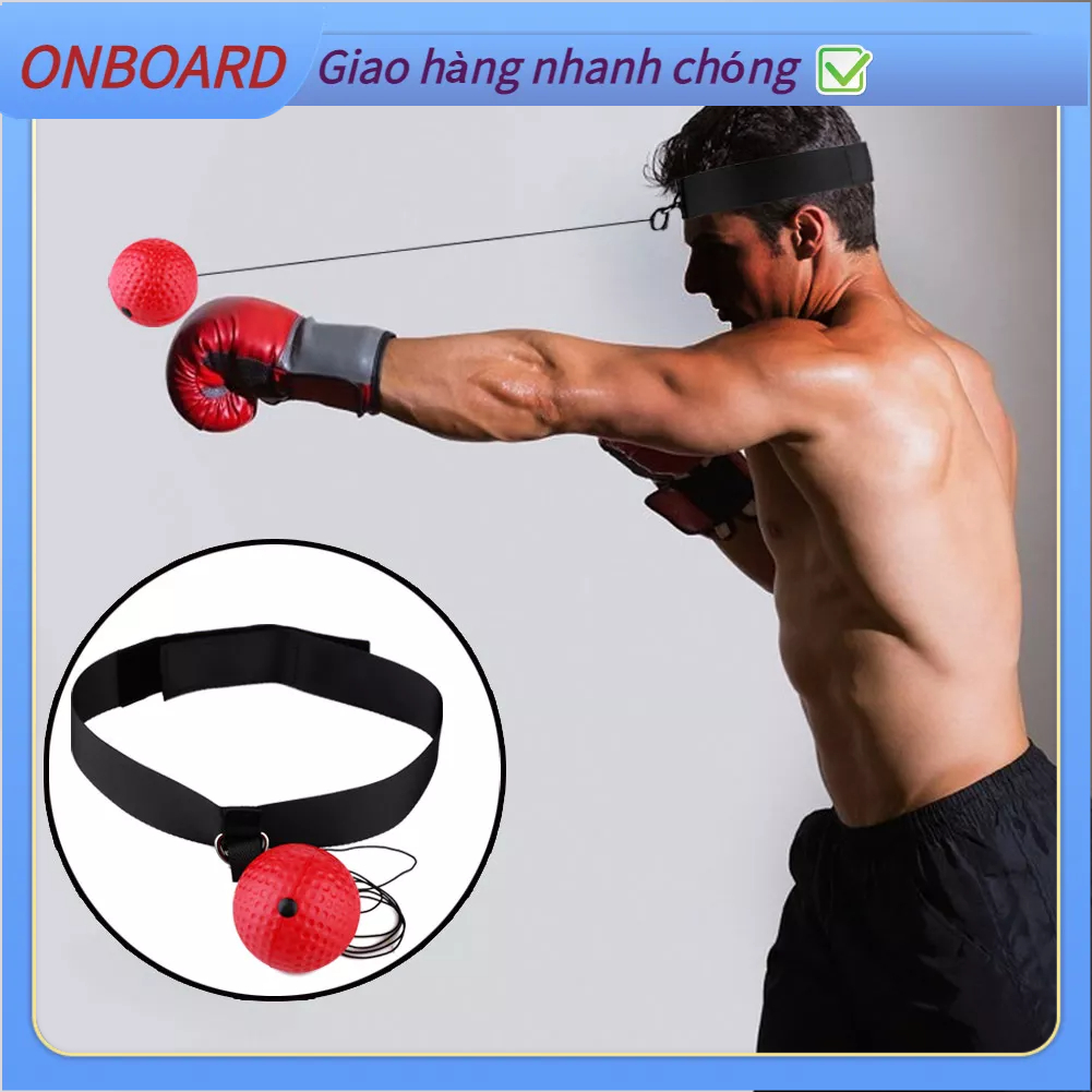 Bóng Luyện Tập Phản Xạ Boxing Chuyên Nghiệp Có Dây Đeo Đầu Tiện Dụng OnBoard T.