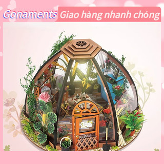 Mô hình nhà búp bê tự làm diy doll house miniature mô hình comfortable life, girlish dream Gonaments K.