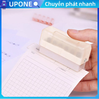 Máy đục lỗ sáu lỗ máy đục lỗ thủ công nhỏ dễ thương máy đục lỗ trang sinh viên tự làm UPONE
