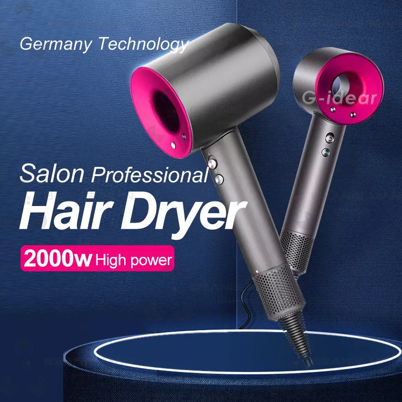 Máy sấy ion âm,máy sấy tóc không cánh quạt, sấy nóng lạnh và tạo kiểu nhanh.1600W-2000W super hair dryer BH 12 tháng