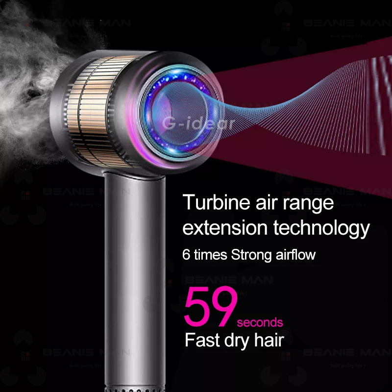 Máy sấy ion âm,máy sấy tóc không cánh quạt, sấy nóng lạnh và tạo kiểu nhanh.1600W-2000W super hair dryer BH 12 tháng