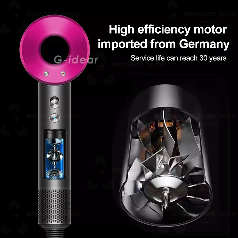 Máy sấy ion âm,máy sấy tóc không cánh quạt, sấy nóng lạnh và tạo kiểu nhanh.1600W-2000W super hair dryer BH 12 tháng