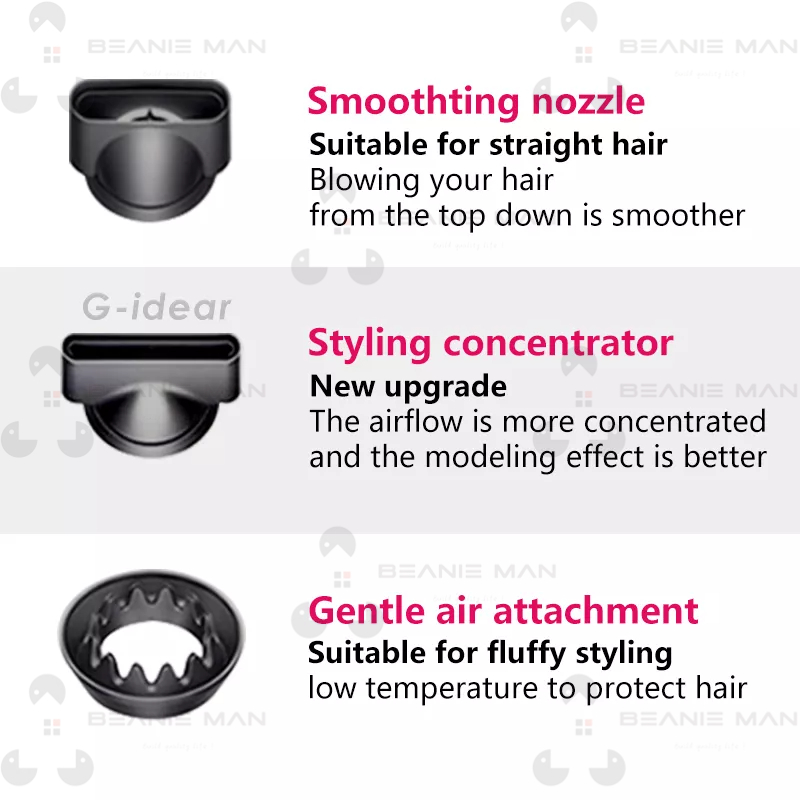 Máy sấy ion âm,máy sấy tóc không cánh quạt, sấy nóng lạnh và tạo kiểu nhanh.1600W-2000W super hair dryer BH 12 tháng