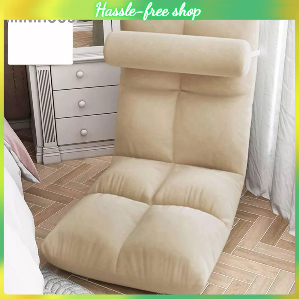 MiniHouse Ghế Sàn Có Hỗ Trợ Lưng Sofa Gấp Ngủ Giường Đi văng Chống Bẹp Đầu Chơi Game Thiền Cho Người Lớn