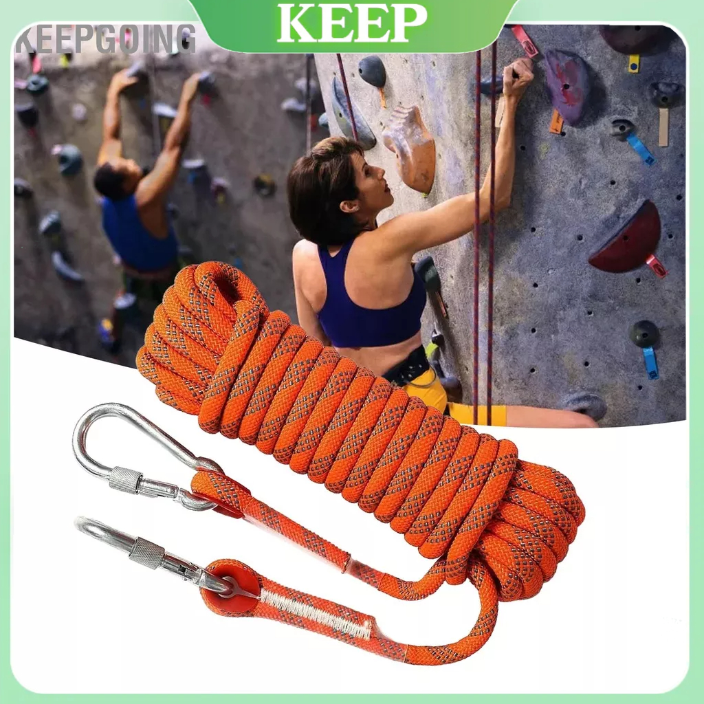 Dây dù tròn   an toàn dành cho thoát hiểm Màu cam xanh leo núi Dây leo núi ngoài trời