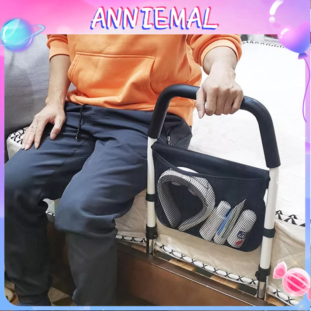 ANNIEMAL Thanh chắn giường hình chữ U Hỗ trợ đứng dậy Không cần khoan Tránh rơi Tay vịn đầu cho người cao tuổi
