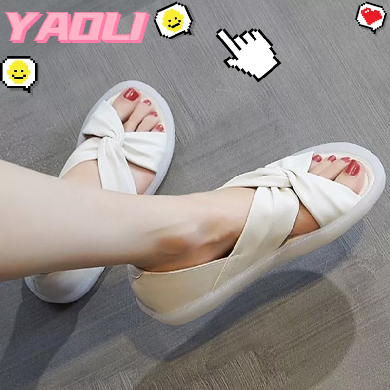 YAOLI Xăng đan Cao Gót Chống Trượt Phong Cách Hàn Quốc Mới Cho Nữ