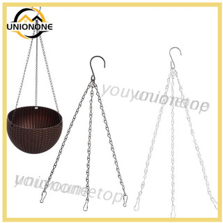 Dây xích treo chậu hoa 3 điểm bằng sắt tiện dụng cho sân vườn