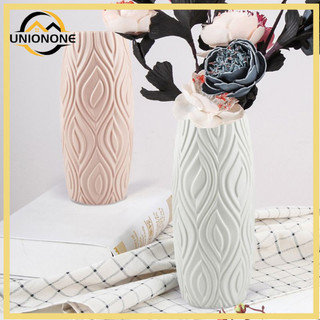 Bình hoa bằng nhựa giả gốm kết cấu xếp giấy origami trang trí sang trọng