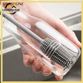 Cọ silicon cán dài vệ sinh chai lọ tiện dụng cho nhà bếp