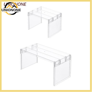 One Kệ Nhựa Trong Suốt Hai Tầng Có Thể Xếp Chồng Lên Nhau Cho Tủ Lạnh
