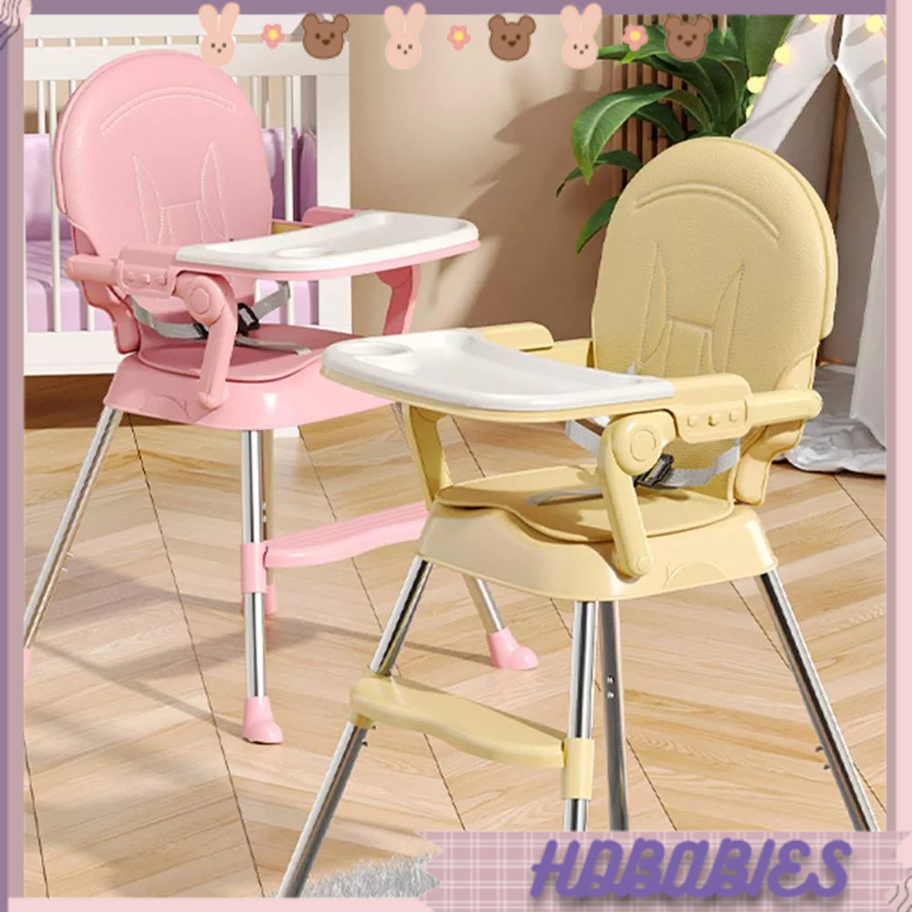 Ghế cao cho bé có chiều di động đơn giản nâng thể gập lại trẻ mới biết đi HDbabies