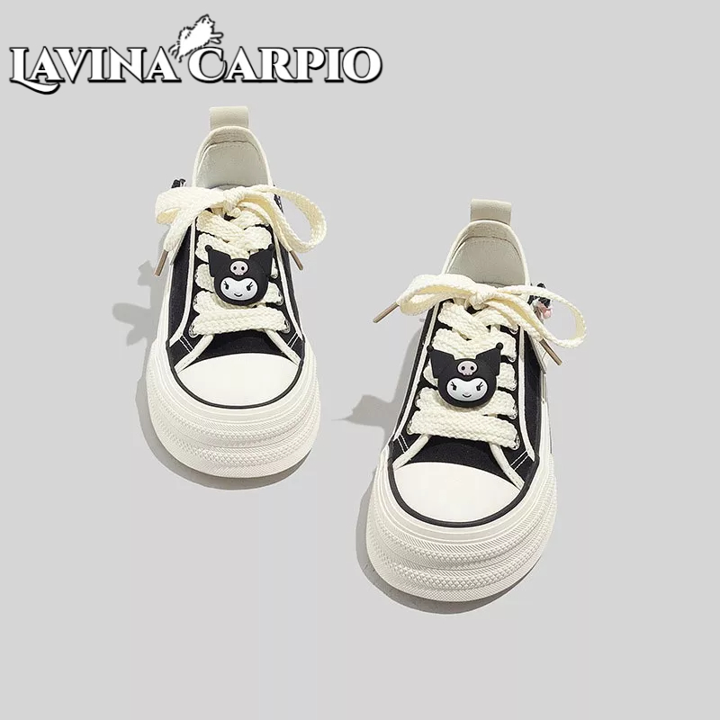 Lavina Carpio Giày Vải canvas Đế Dày Chống Trượt Miệng Nông Dễ Phối Đồ Cho Nữ