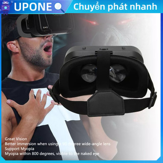 [Trong Kho] kính 3d thực tế ảo, kính thuc tế ảo vr, Tai nghe thực tế ảo 3D VR Headworn Kính cho điện thoại di động Phim ảnh Trò chơi tử UPONE