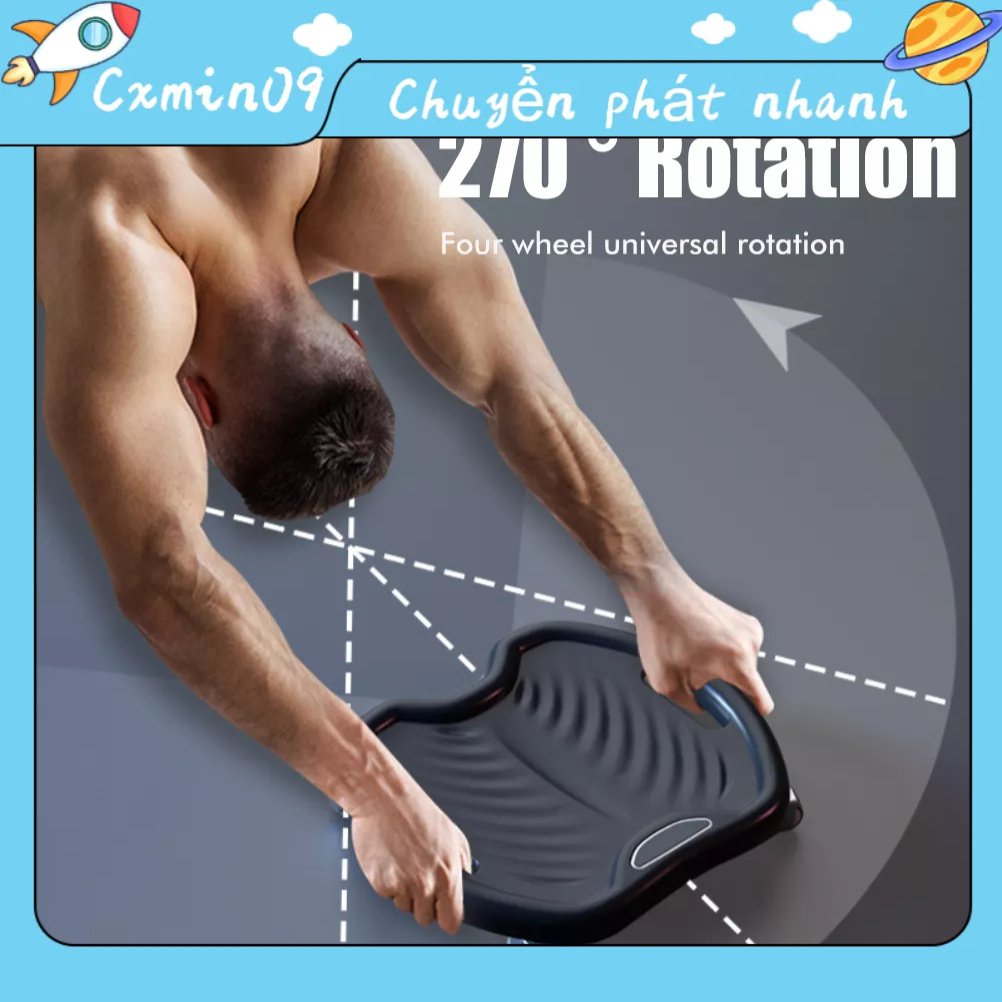 Đĩa trượt cơ bụng dành cho nam giới con lăn tập bụng bánh xe tập bụng core strength trainer cxmin09