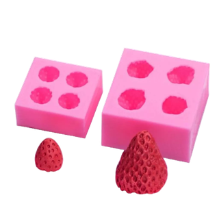 Khuôn Silicone Làm Bánh Hình Quả Dâu Tây Dễ Thương