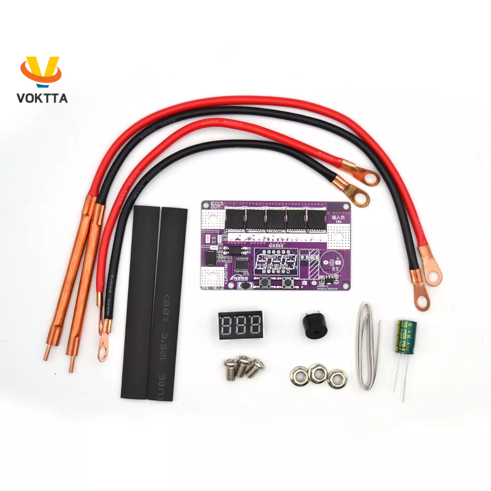 Voktta dc 12v diy máy hàn điểm di động bộ lưu trữ pin bảng mạch pcb thiết bị hàn máy hàn điểm cho 18650 26650