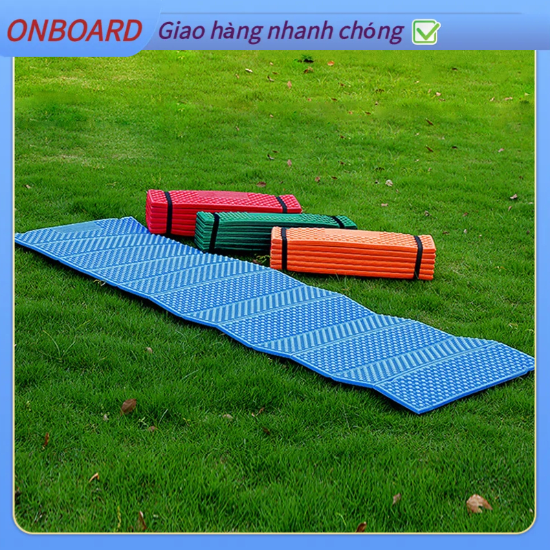 Thảm chiếu ngủ gấp gọn văn phòng, du lịch, picnic, dã ngoại, xốp cực thoáng êm ái dày 2cm OnBoard K.