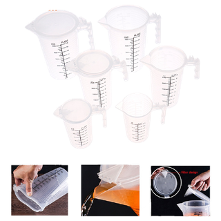 Cốc đông làm bánh ELEBUY có nắp đậy tiện lợi cho nhà bếp với nhiều loại tùy chọn 100/ 250/ 500ml