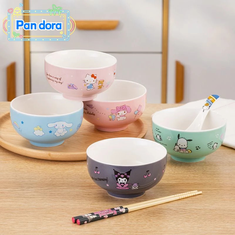 Bát sứ dễ thương bát súp hello kitty bát cơm gia đình