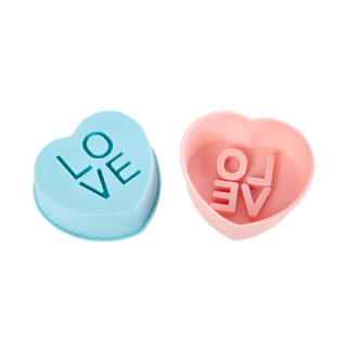 Khuôn bánh silicon ELEBUY hình trái tim DIY cupcake muffin pudding