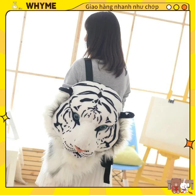Ba lô hình đầu hổ - Balo đi phượt - Hợp thời trang cặp đôi sinh viên balo sang trọng WHYME