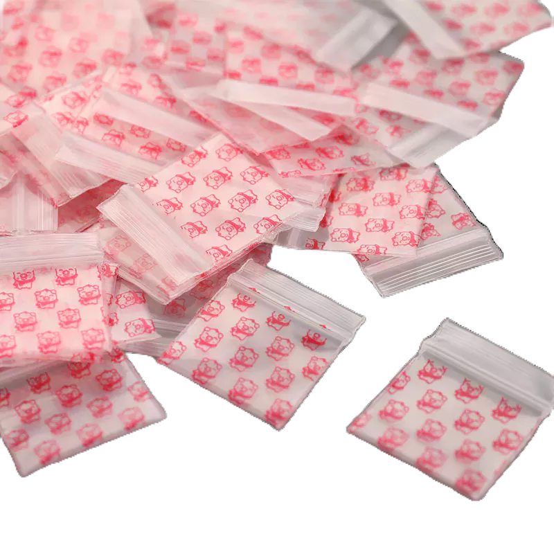 Eshylala 100 cái túi ziplock nhỏ túi dây kéo bằng nhựa nhỏ túi đựng thuốc