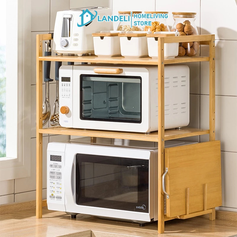 Kệ đỡ Landeli đựng đồ dùng nhà bếp / lò vi sóng tiện lợi