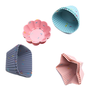 Set 12 khuôn silicon ELEBUY làm muffin cupcake nướng bánh DIY