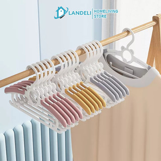 Móc nhựa Landeli phơi quần áo em bé có thể thu gọn tiện dụng