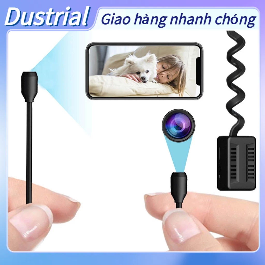 [Hàng Sẵn] Camera giám sát camera mini HD 1080P X7 với ống kính rắn nhỏ có thể điều chỉnh cho video ảnh Dustrial O.