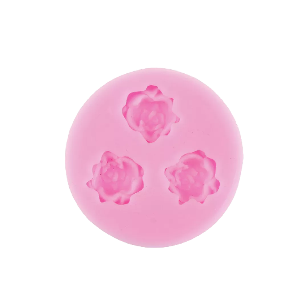 Khuôn silicone ELEBUY tạo hình hoa hồng 3D trang trí bánh sô cô la kẹo thủ công