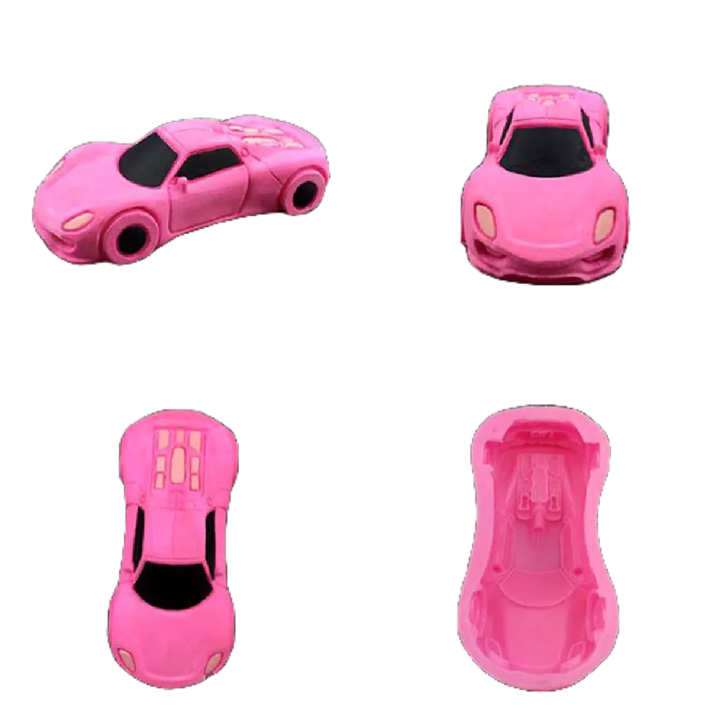 Xe thể thao 3d silicone fondant cake khuôn jelly chocolate trang trí dụng cụ làm bánh