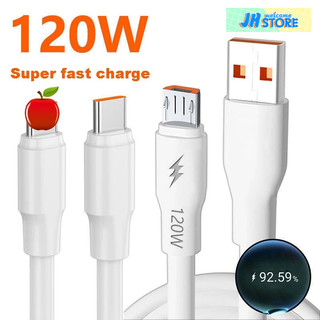 Cáp sạc nhanh usb 120w 1m micro for iPhone for type-c usb loại c 6a