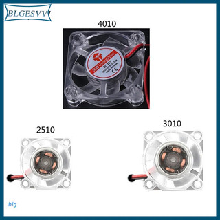Quạt tản nhiệt có đèn led phát sáng không gây tiếng ồn 2510 3010 4010 12v 24v dành cho máy in 3d