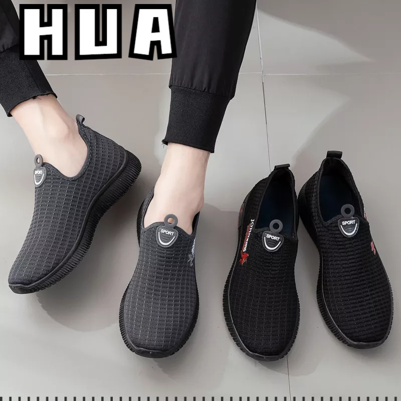 HUA Giày Thể Thao Thiết Kế Mới Kiểu Dáng Đơn Giản Thời Trang Dành Cho Nam Trung Niên