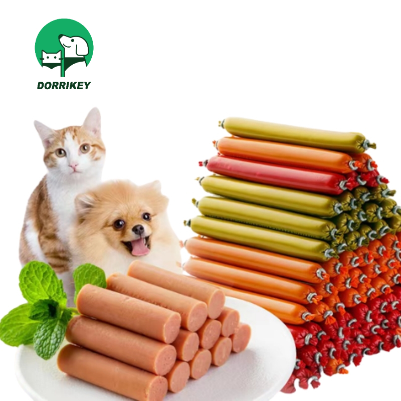 DORRIKEY Xúc xích cho chó mèo 15g - cung cấp dinh dưỡng cho thú cưng LI0186