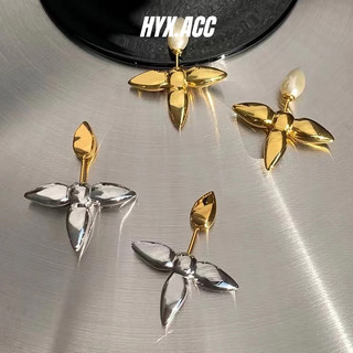 Bông tai nữ Bông tai cỏ ba lá Bông tai vàng 24K Bông tai cá nhân
