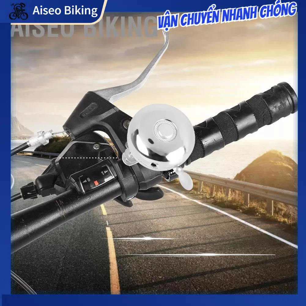 Chuông xe đạp kim loại kêu vang to gắn mọi loại xe- Chuông xe đạp cổ điển Aiseo Biking