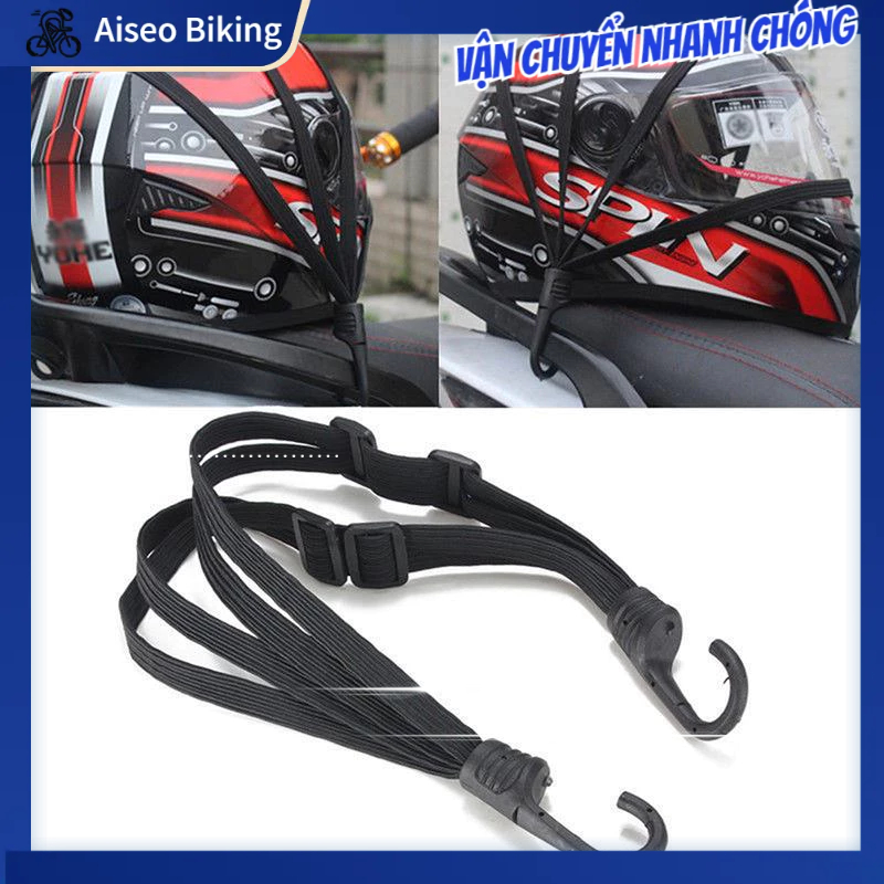 Dây Ràng Cố Định Nón Bảo Hiểm Đa Năng Trên Xe Máy Moto Xe Đạp Aiseo-Motor