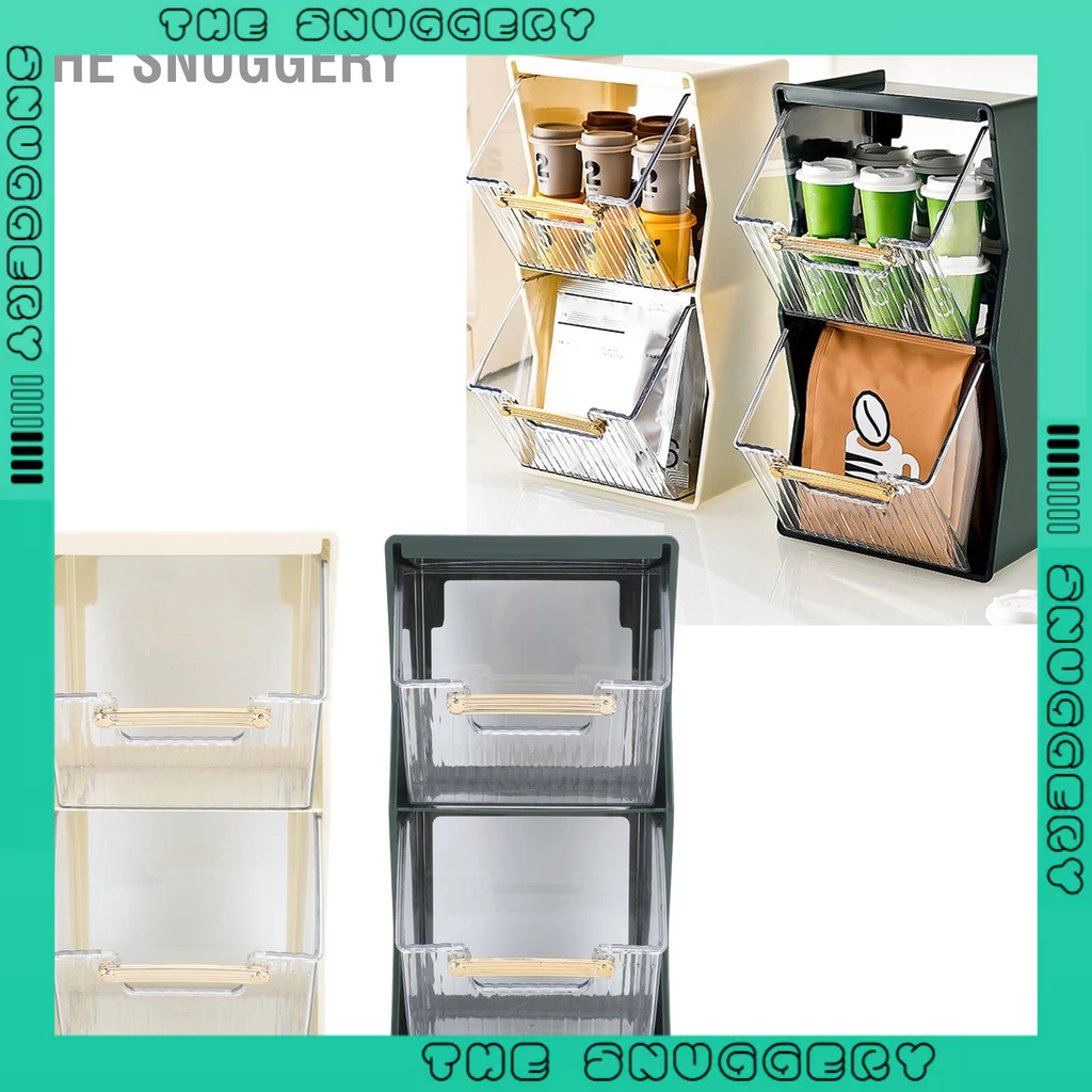 The Snuggery Hộp Bảo Quản Túi Trà Riêng Biệt Mở Lớn Đẹp Dụng Cho Viên Cà Phê