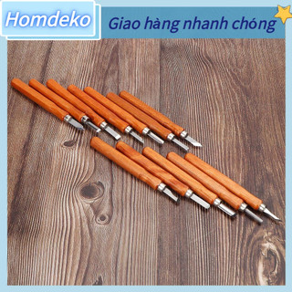12 cái/bộ giả gỗ gụ dao khắc vật dụng công nghiệp homdeko
