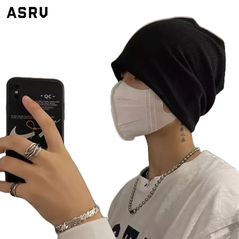 Mũ Dệt Kim Màu Trơn Ấm Áp Thời Trang Xuân Thu Cho Nam